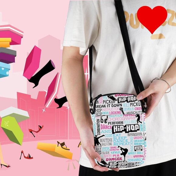 Durable Dance Teacher Appreciation Crossbody Bag with Fun Quotes and Prints - Picture 3 of 7